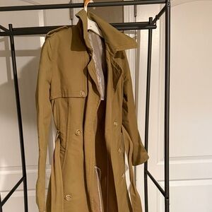 Classic Tan Trench Coat by Express Design